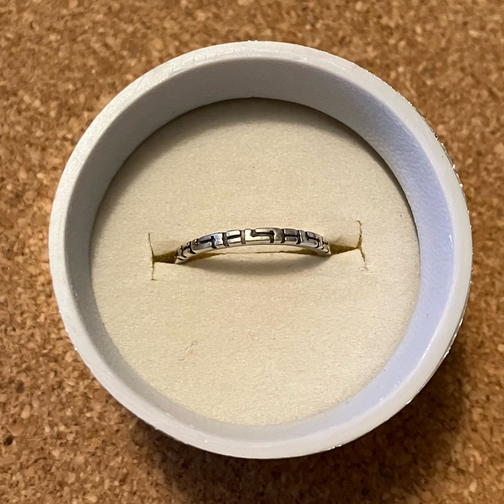 Silver Skinny Stacker Ring